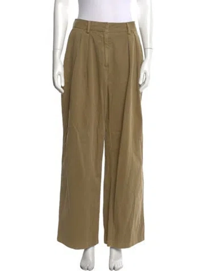 Pre-owned Staud Wide Leg Pants In Neutrals
