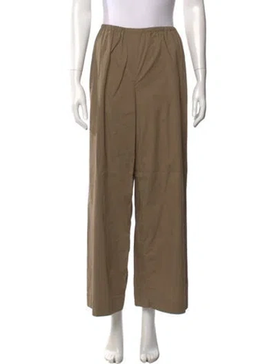 Pre-owned Staud Wide Leg Pants In Neutrals