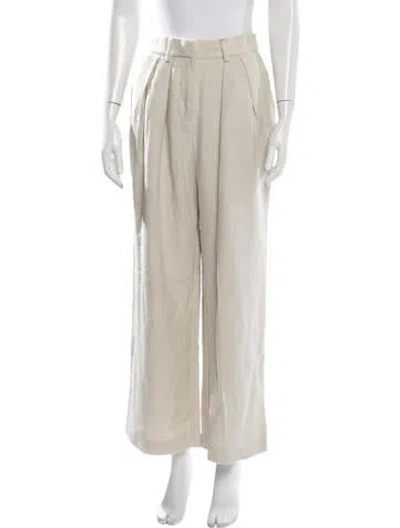 Pre-owned Staud Wide Leg Pants In Neutrals