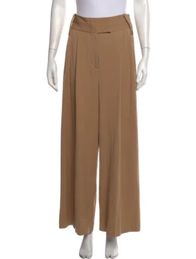 Pre-owned Staud Wide Leg Pants In Neutrals
