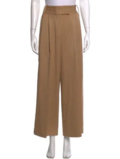 Pre-owned Staud Wide Leg Pants In Neutrals