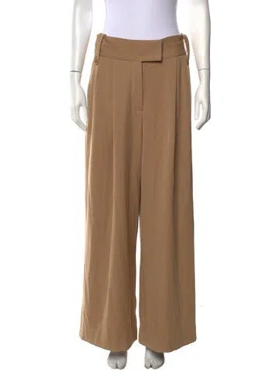 Pre-owned Staud Wide Leg Pants In Neutrals