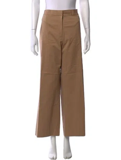 Pre-owned Staud Wide Leg Pants In Neutrals