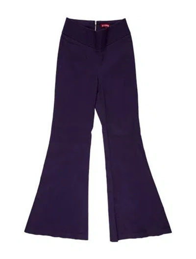 Pre-owned Staud Wide Leg Pants In Purple