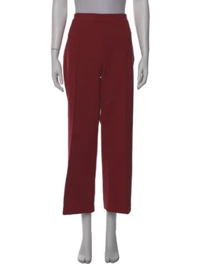 Pre-owned Staud Wide Leg Pants In Red