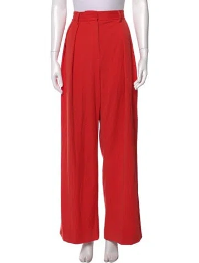 Pre-owned Staud Wide Leg Pants In Red