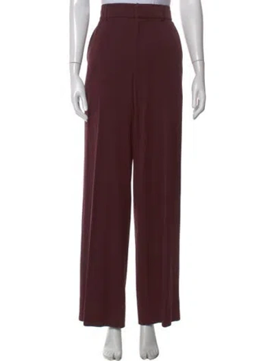 Pre-owned Staud Wide Leg Pants In Red