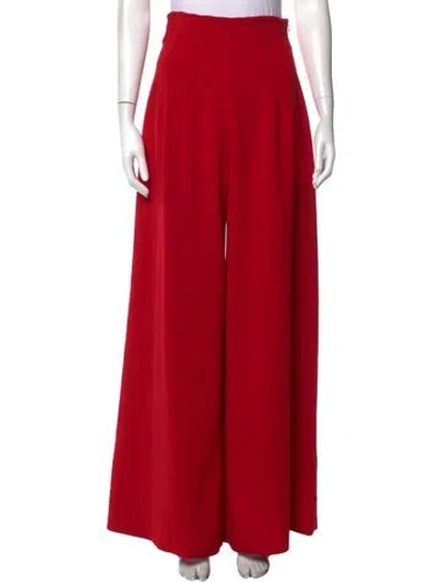 Pre-owned Staud Wide Leg Pants In Red
