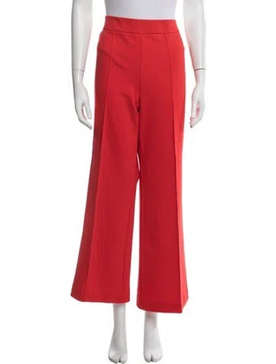 Pre-owned Staud Wide Leg Pants In Red