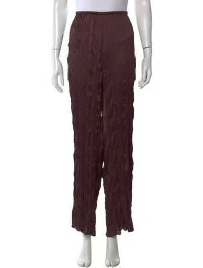 Pre-owned Staud Wide Leg Pants W/ Tags In Brown