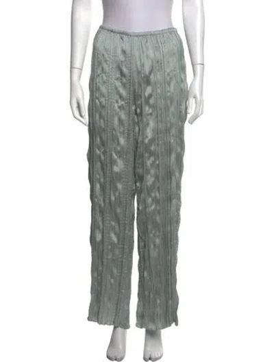 Pre-owned Staud Wide Leg Pants W/ Tags In Green
