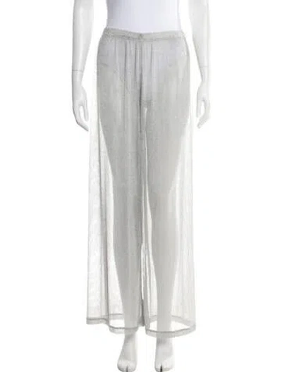 Pre-owned Staud Wide Leg Pants W/ Tags In Grey