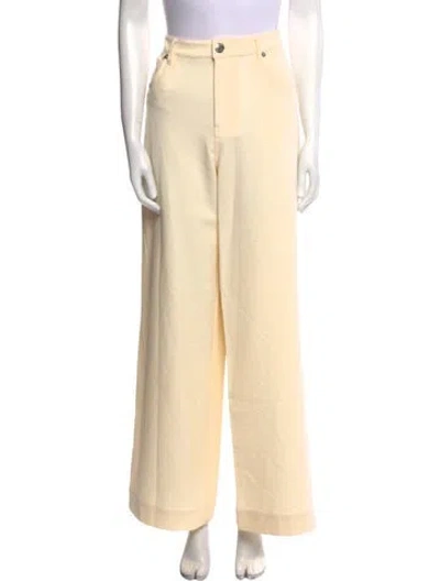 Pre-owned Staud Wide Leg Pants W/ Tags In Neutral