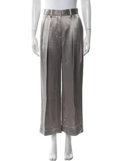 Pre-owned Staud Wide Leg Pants W/ Tags In Neutral