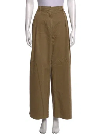 Pre-owned Staud Wide Leg Pants W/ Tags In Neutrals