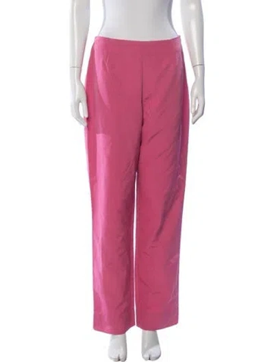 Pre-owned Staud Wide Leg Pants W/ Tags In Pink