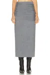 Staud Wilma Skirt In Gray