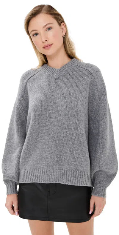 Staud Wilson Sweater Heather Grey