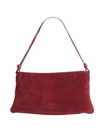 Staud Woman Handbag Burgundy Size - Leather
