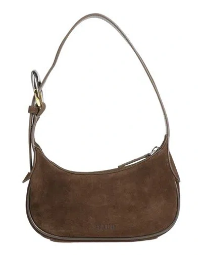 Staud Woman Handbag Chocolate Brown Size - Leather