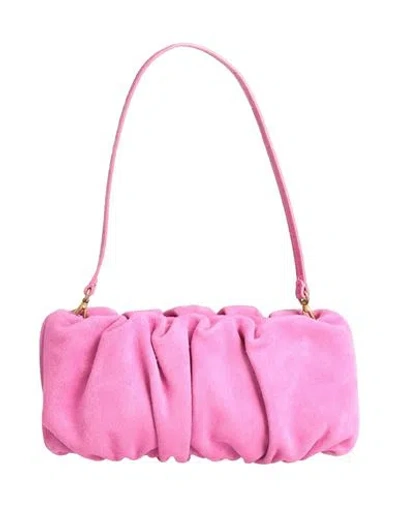 Staud Woman Handbag Fuchsia Size - Bovine Leather In Pink