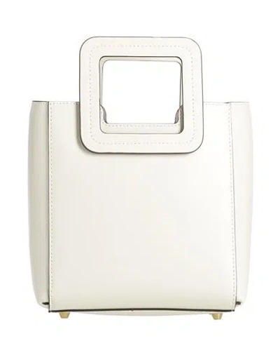 Staud Woman Handbag Ivory Size - Soft Leather In White