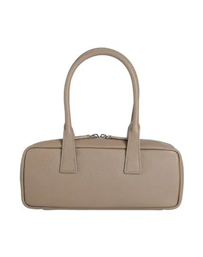 Staud Woman Handbag Khaki Size - Leather In Sand