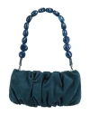 Staud Woman Handbag Midnight Blue Size - Bovine Leather