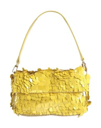 Staud Woman Handbag Yellow Size - Acrylic