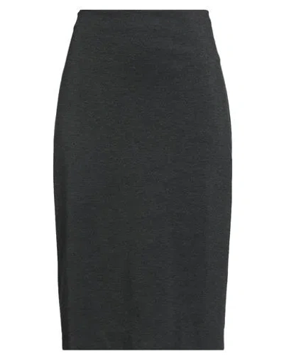 Staud Woman Midi Skirt Charcoal Size L Viscose, Nylon, Elastane