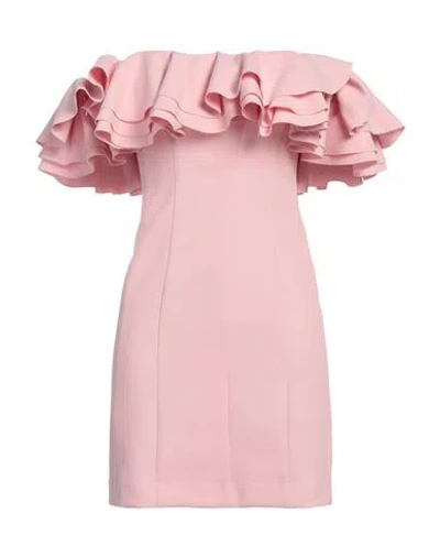 Staud Woman Mini Dress Pink Size 4 Polyester, Viscose, Elastane