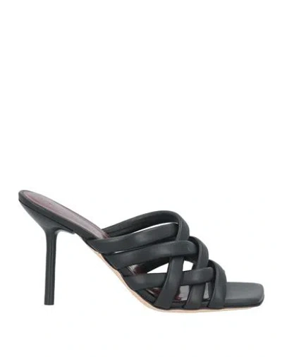 Staud Woman Sandals Black Size 7 Leather