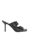 Staud Woman Sandals Black Size 10 Soft Leather In Black