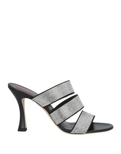 Staud Woman Sandals Black Size 8 Leather