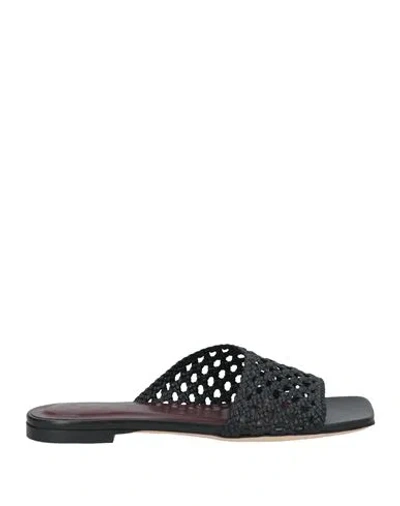 Staud Woman Sandals Black Size 8 Leather