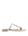 Staud Woman Sandals Cream Size 7 Leather In White