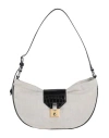 Staud Woman Shoulder Bag Beige Size - Textile Fibers, Bovine Leather In Beige