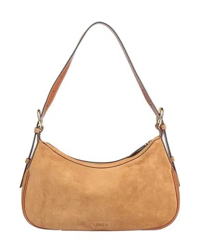 Staud Woman Shoulder Bag Camel Size - Leather In Neutral