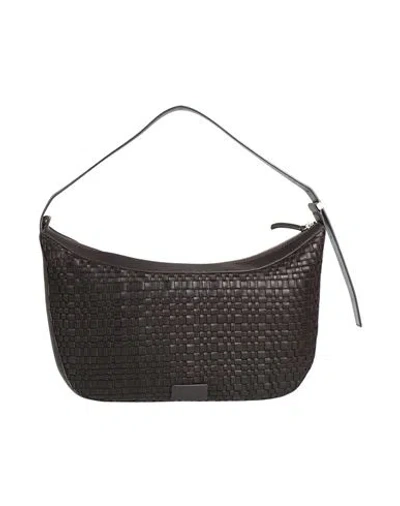 Staud Woman Shoulder Bag Dark Brown Size - Leather