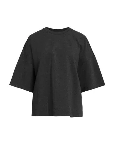 Staud Woman Top Charcoal Size M/l Viscose, Nylon, Elastane In Black