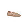 Staud Alba Ballet Flats Tan Netting In Multi
