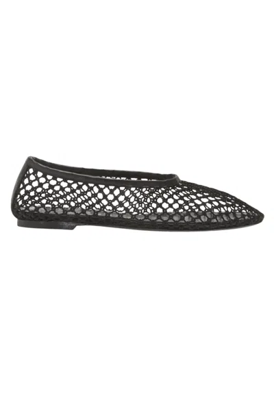 STAUD WOMEN'S ALBA BALLET FLATS IN BLACK