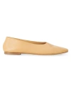 Staud Alba Raffia Ballet Flat In Porcini