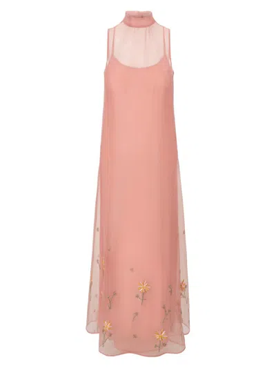 Staud Women's Albee Floral Beaded Organza Gown