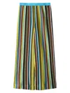 Staud Ali Striped Knitted Straight-leg Pants In Multi