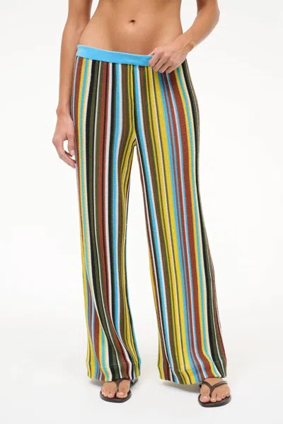 Staud Women's Ali Wide Leg Pants In Skate Stripe In Multi