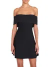 Staud Artistry Off The Shoulder Mini Dress In Black