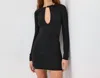 Staud Women's Astor Mini Dress In Black