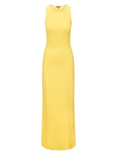 Staud Women's Bari Sleeveless Jersey Maxi Dress In Sunrise