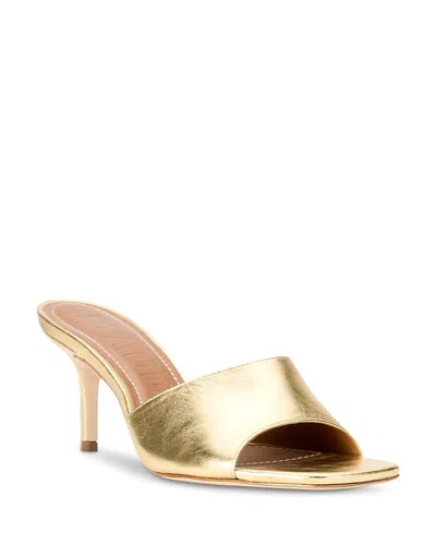 Staud Women's Bea Metallic Leather Mules In Gold